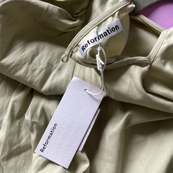 Reformation Beckett Sage Mini Dress - Picture 7 of 8